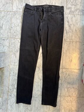 Banana Republic Mens Straight Fit Jeans — Black Wash